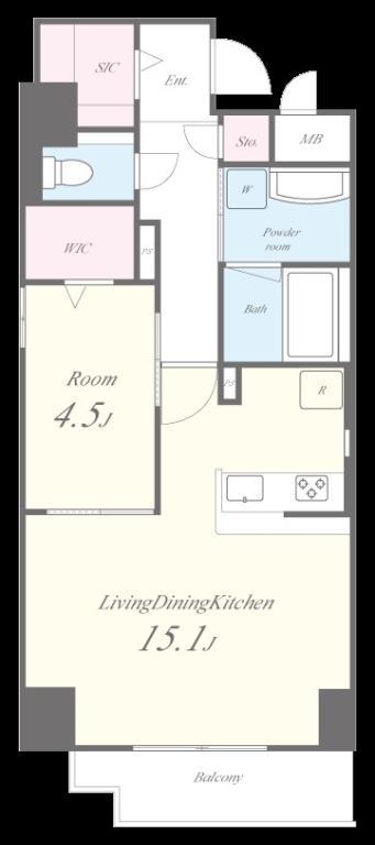 ロイヤルマックス福島 間取り図