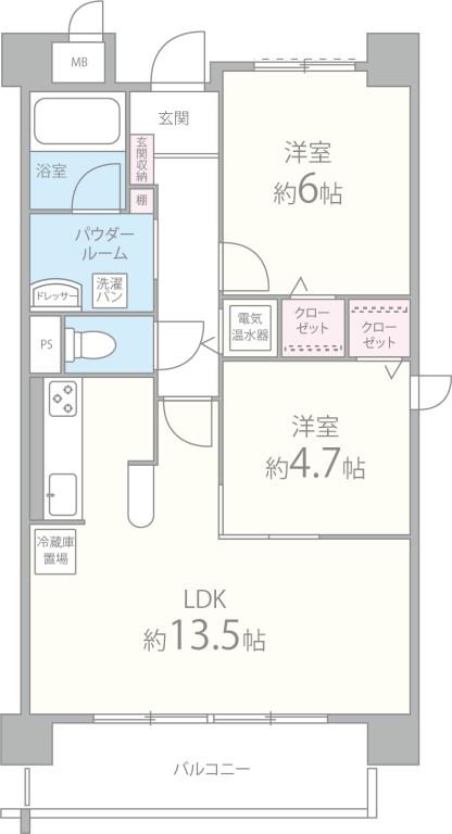 ラフィネ･K 間取り図