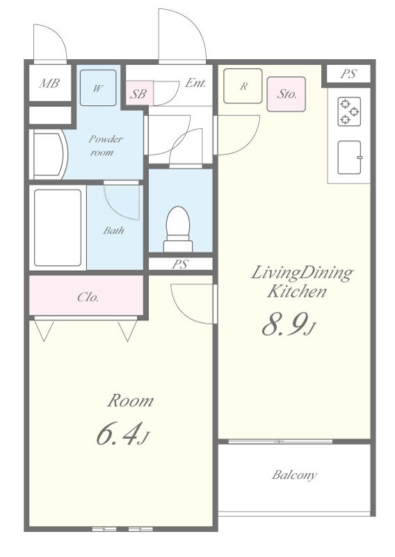 Blanc Domile（ブラン・ドミール） 間取り図