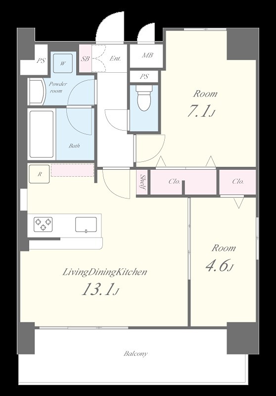 ブランシュ今里 間取り図