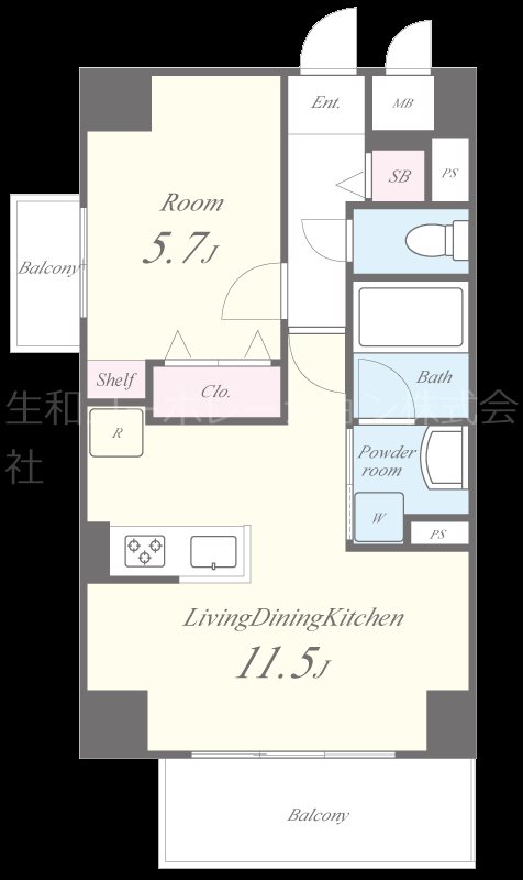 verde noir(ヴェルデノワール) 間取り図