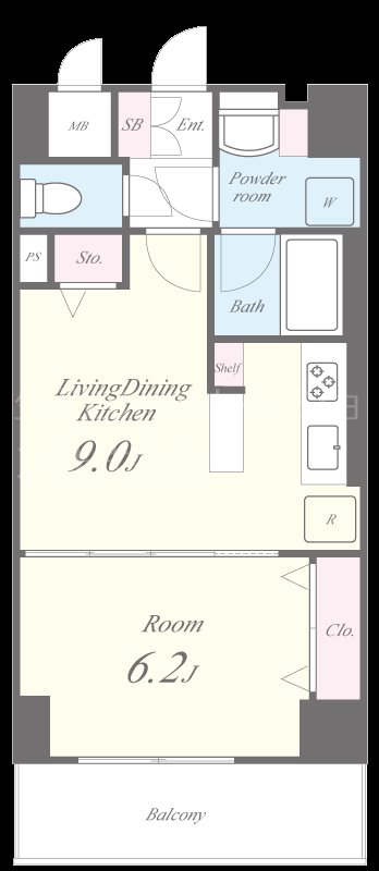 verde noir(ヴェルデノワール) 間取り図