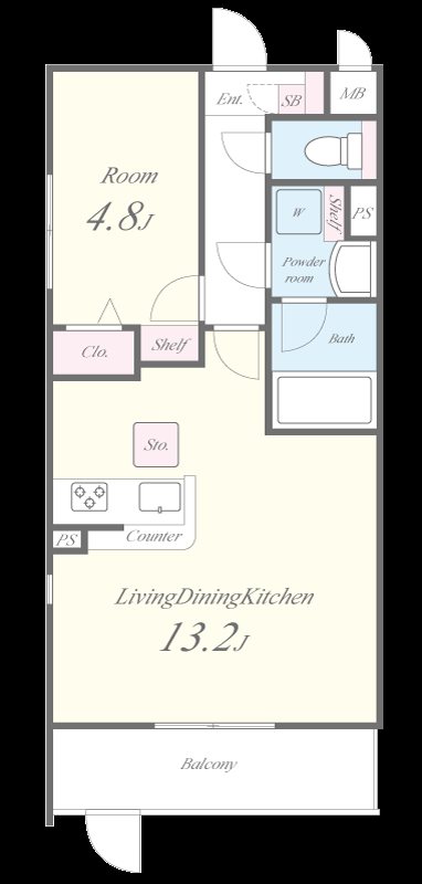 ソレイエール 間取り図