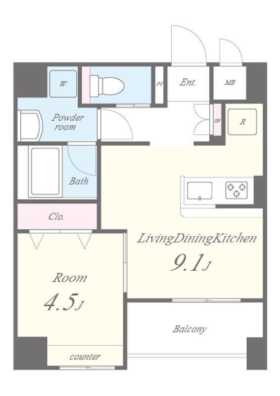 アルカスⅡ聖蹟 間取り図