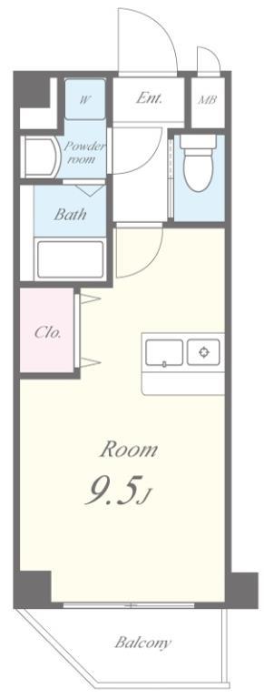 KSロイヤル天王寺北 404号室 間取り