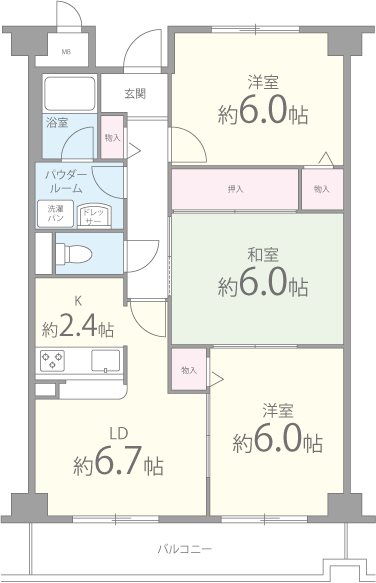 サン・フォレスト 間取り図