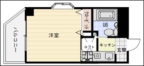 ボンジュール 202号室 間取り