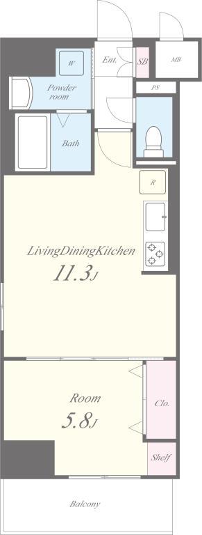 グランコート北園 0602号室 間取り