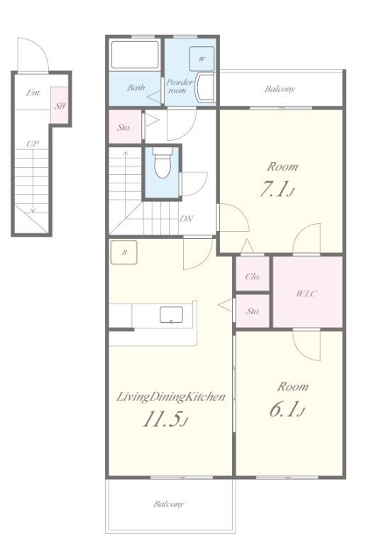 アルブルシャルマン 間取り図
