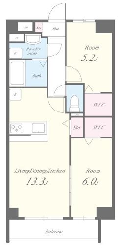 ソフィアコート扇 間取り図