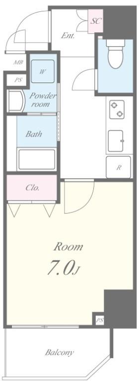 セナリオフォルム錦糸町 間取り図