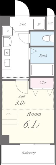 ハクユウ元町 間取り図