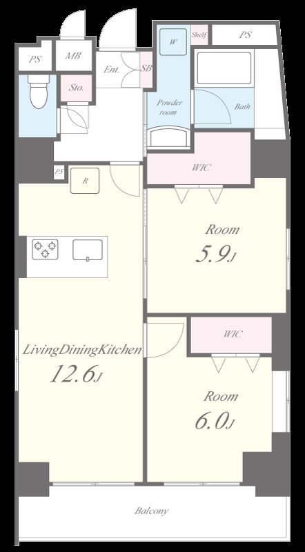 CHARME勝どき(シャルムカチドキ) 間取り図