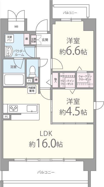 Alice Garden Esaka 間取り図