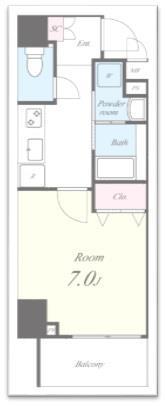 セナリオフォルム錦糸町 間取り図