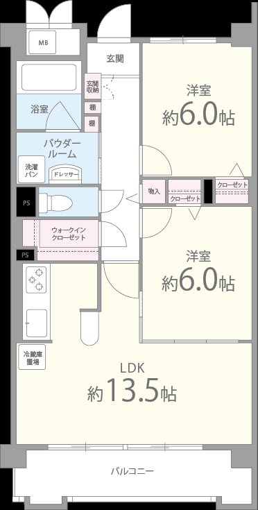 タンドル　シャトー 間取り図