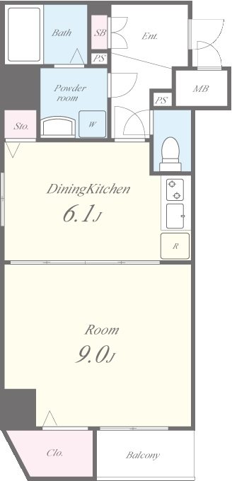 パラッツォクボタ 間取り図
