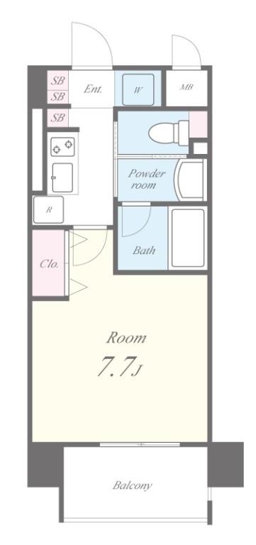 グランディール浅草 間取り図