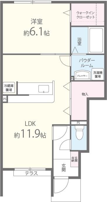 響流下北池 間取り図