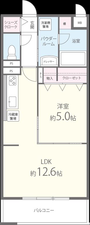 グランシャトー新在家 間取り図
