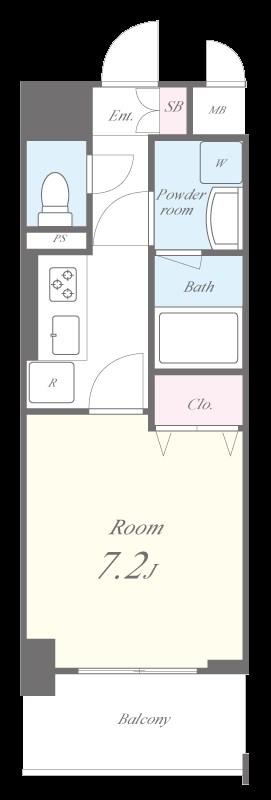 アグレアーブル　エモア 間取り図