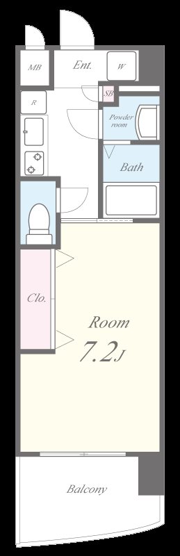 ラグゼ弁天町 間取り図