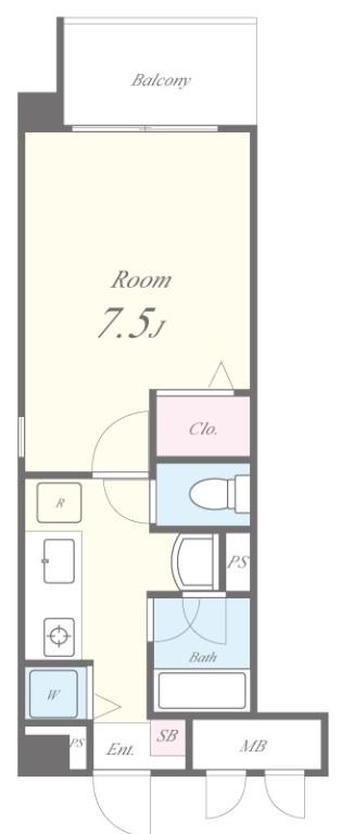 ラフィネ錦が丘 間取り図