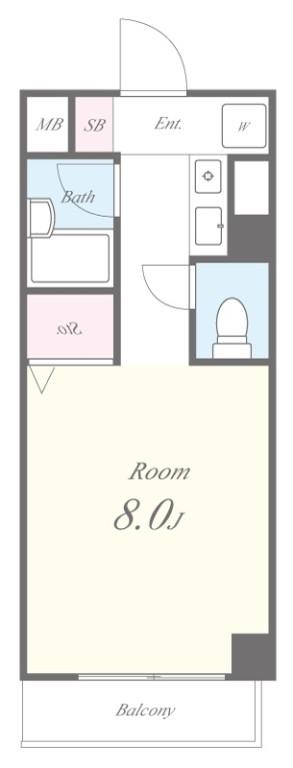 コンフォール勝どき 間取り図