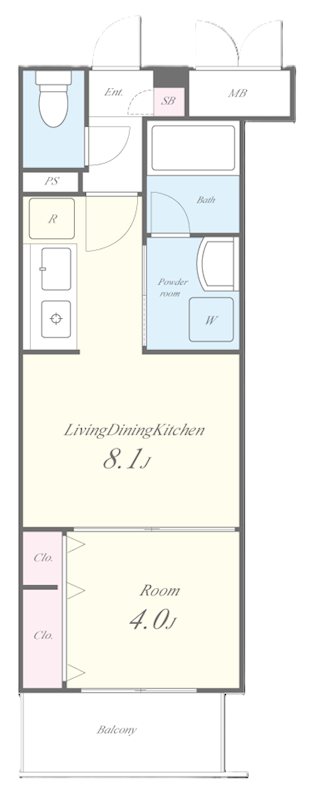 アリビオ東寺 間取り図