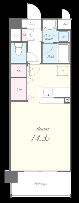 サンライズ北条 間取り図