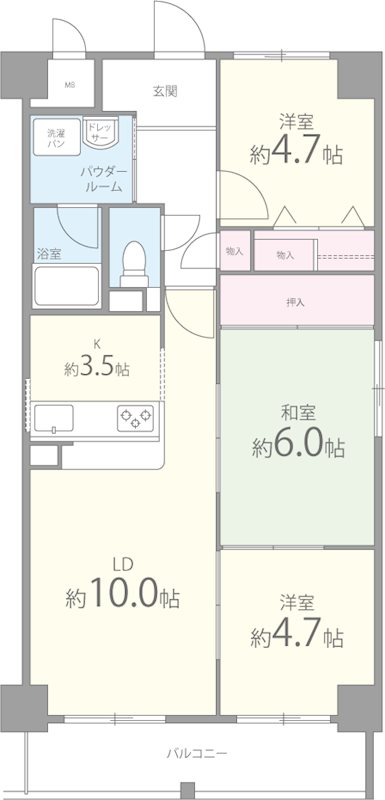 エクセレンス青山 間取り図