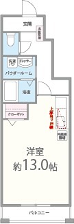 コゥジィーコート 間取り図