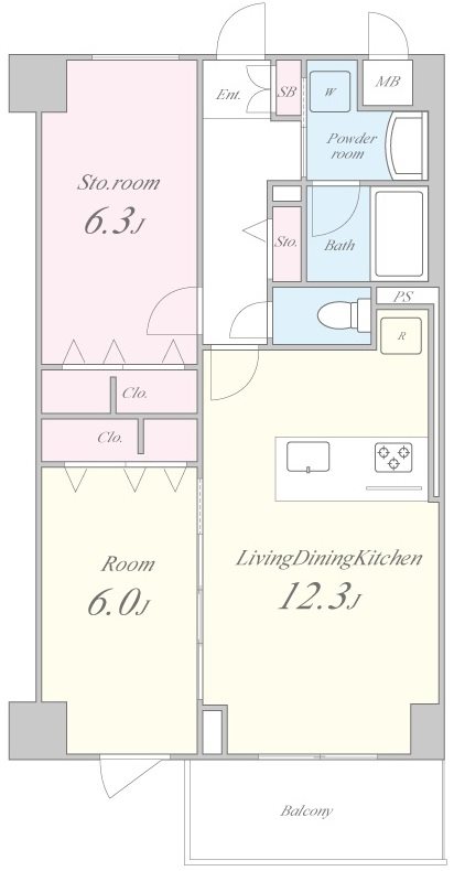 テアトル高尾 間取り図