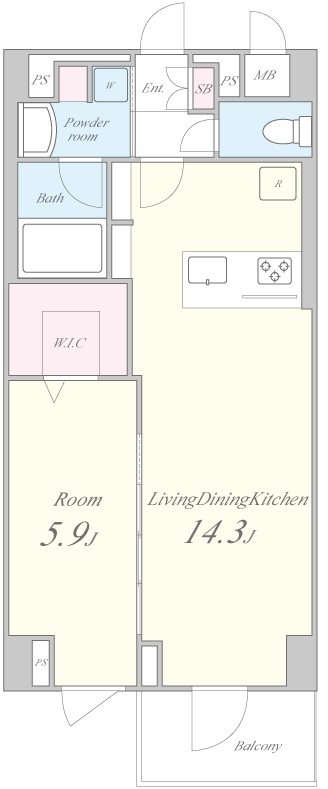 テアトル高尾 間取り図