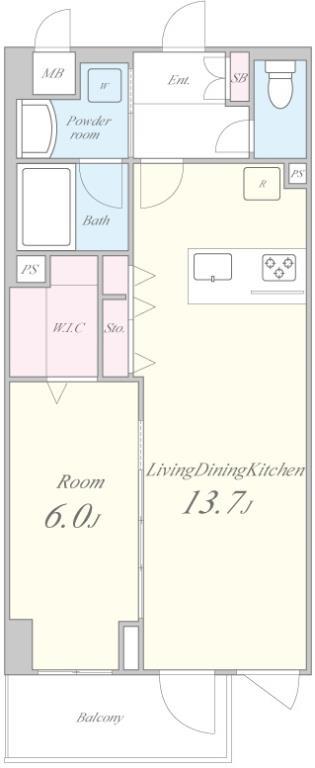 テアトル高尾 間取り図