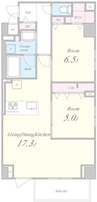 テアトル高尾 間取り図