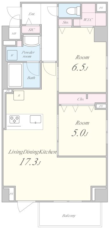 テアトル高尾 間取り図