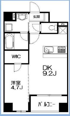 ユーノ新宿柏木 間取り図