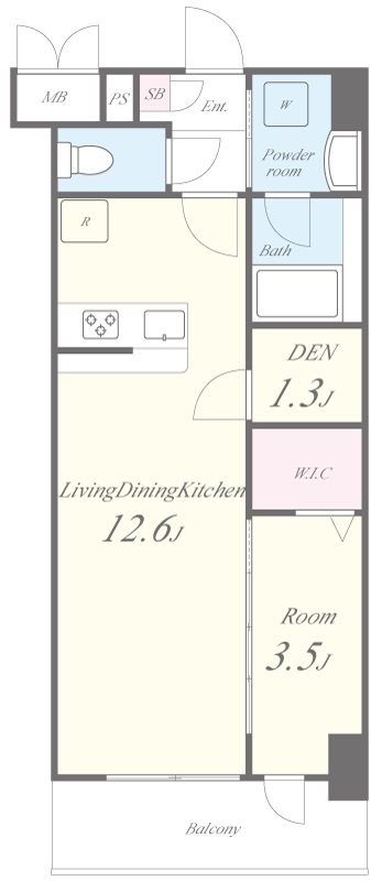 コンフォール亀有 間取り図
