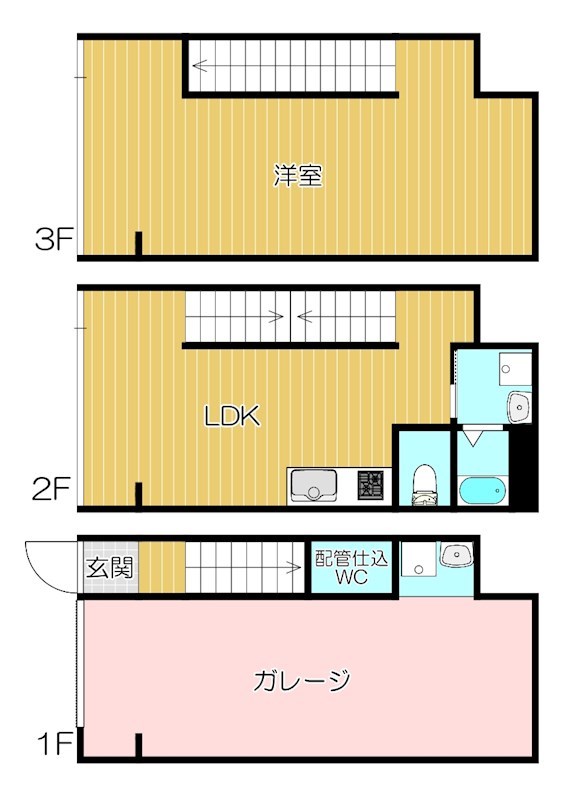 A号室 間取り