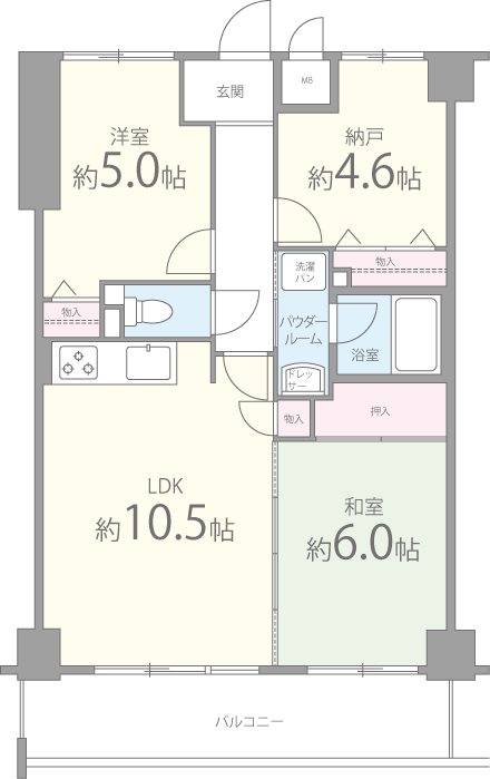 グランドール鴻池 間取り図