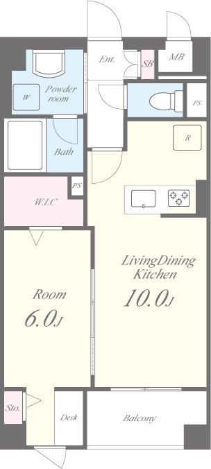 GARDEN COURT A　西高島平 間取り図