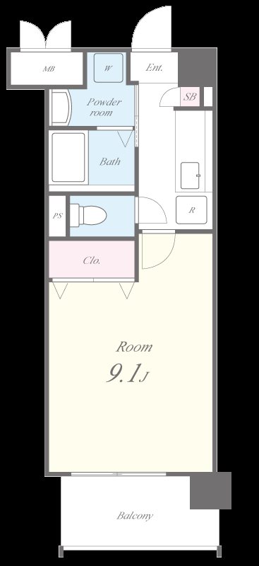 ビンシスターレット 間取り図