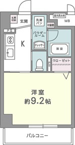 カルムクレール2.5.8 間取り図