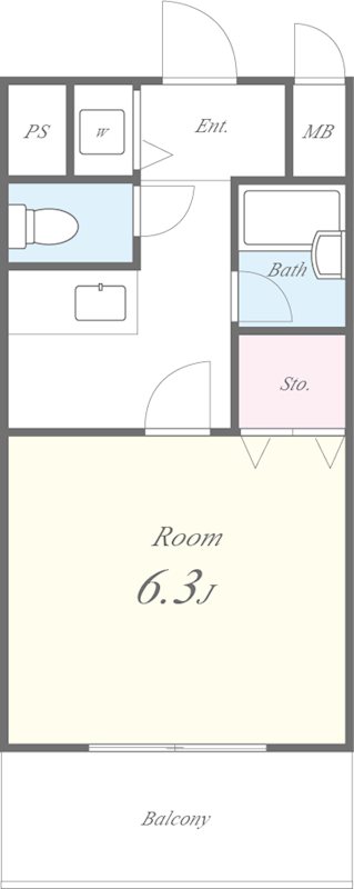 メルベーユ藤戸 間取り図