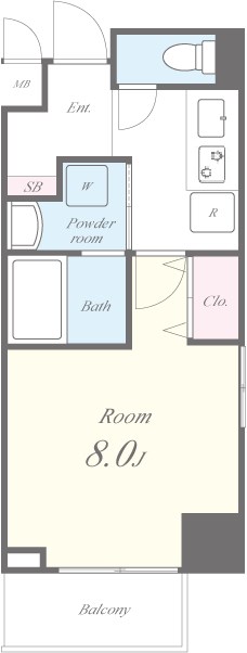 MEIN SCHLOSS 三河島(マインシュロスミカワシマ) 間取り図