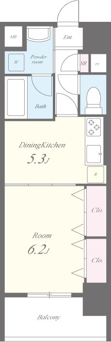MIZUHO FLATS(瑞穂フラッツ) 間取り図