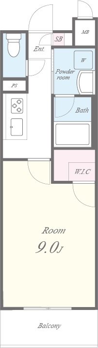 Monte Luce（モンテルーチェ） 間取り図