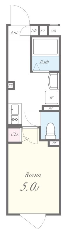 FLレジデンス新宿Ⅲ 間取り図