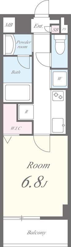 ラフィネ旗の台 間取り図